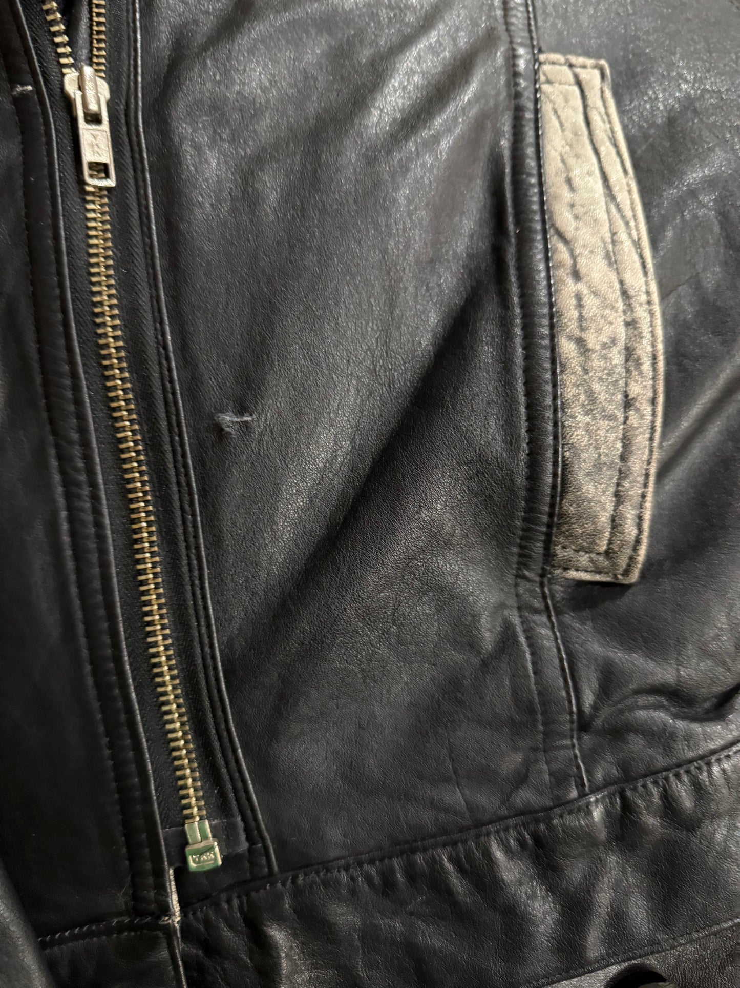 80s leather jacket