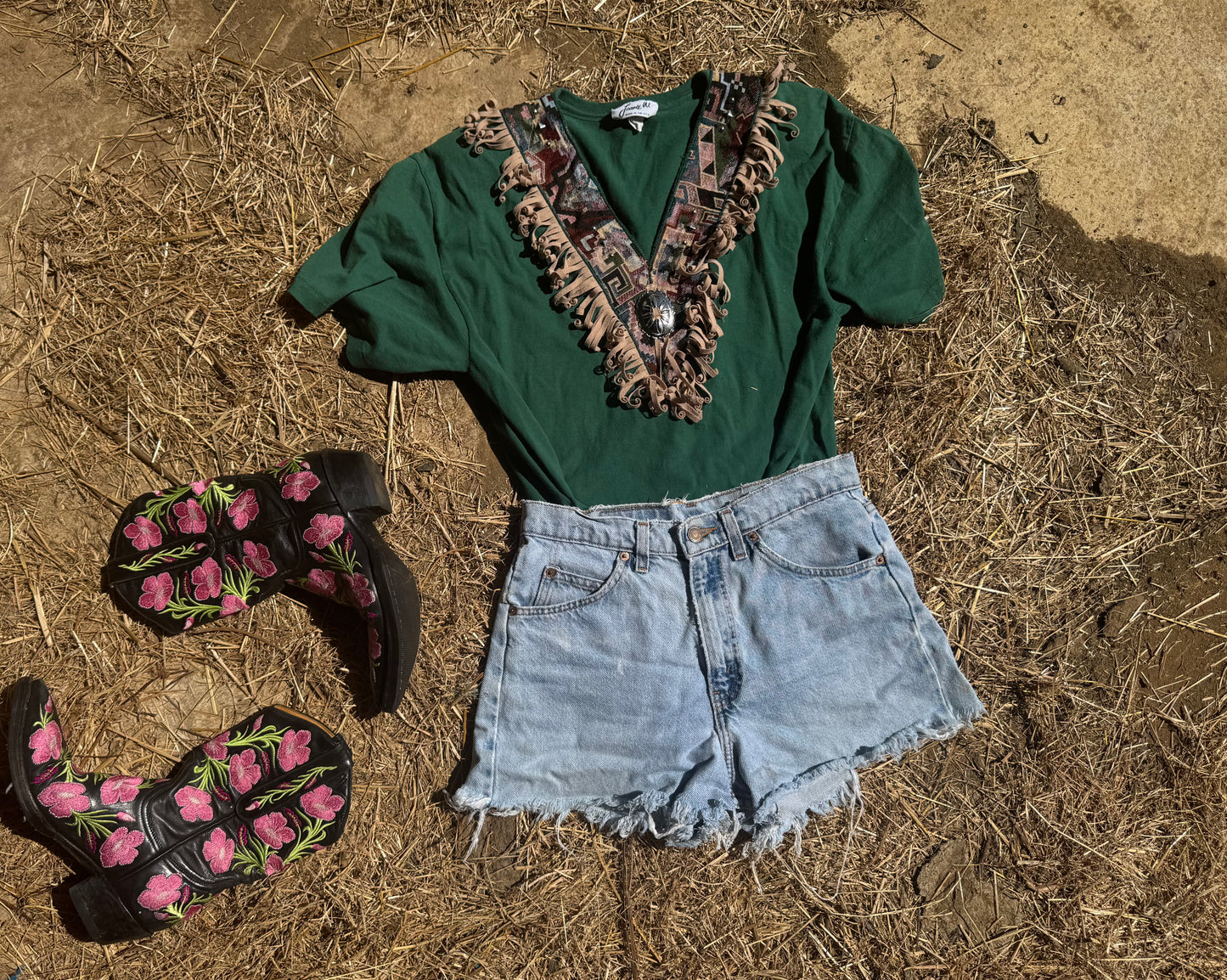 Fringed vintage Tee
