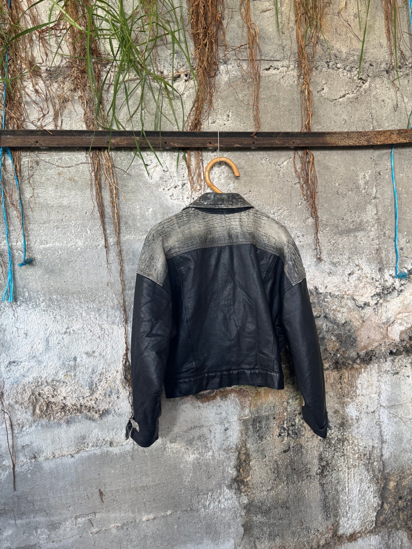 80s leather jacket