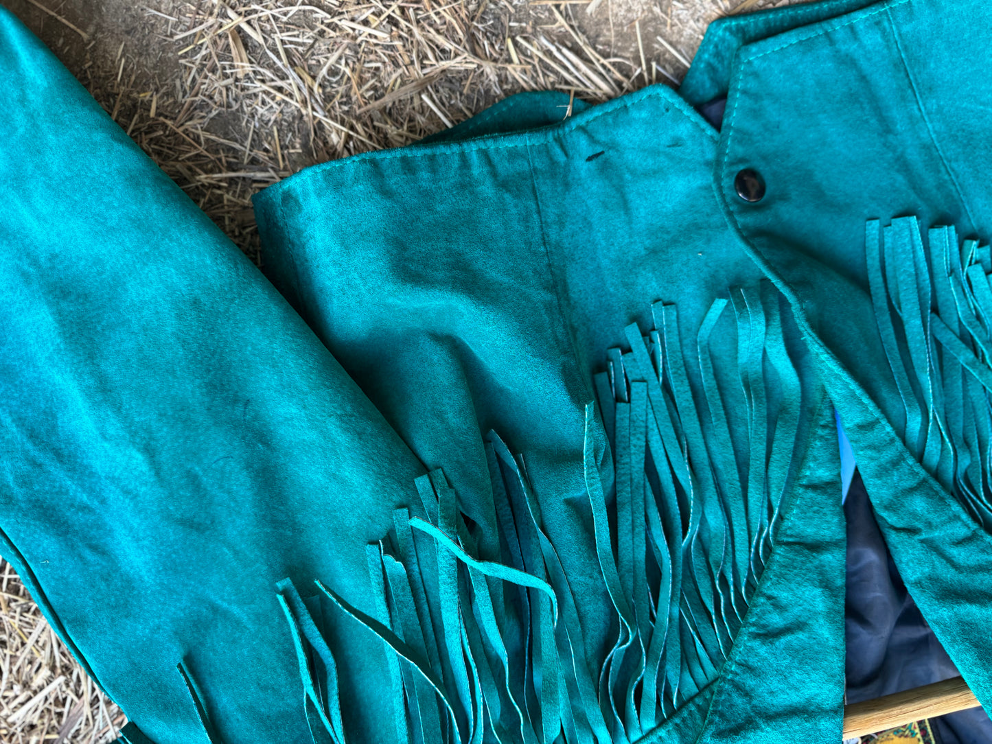 Vintage fringed suede jacket