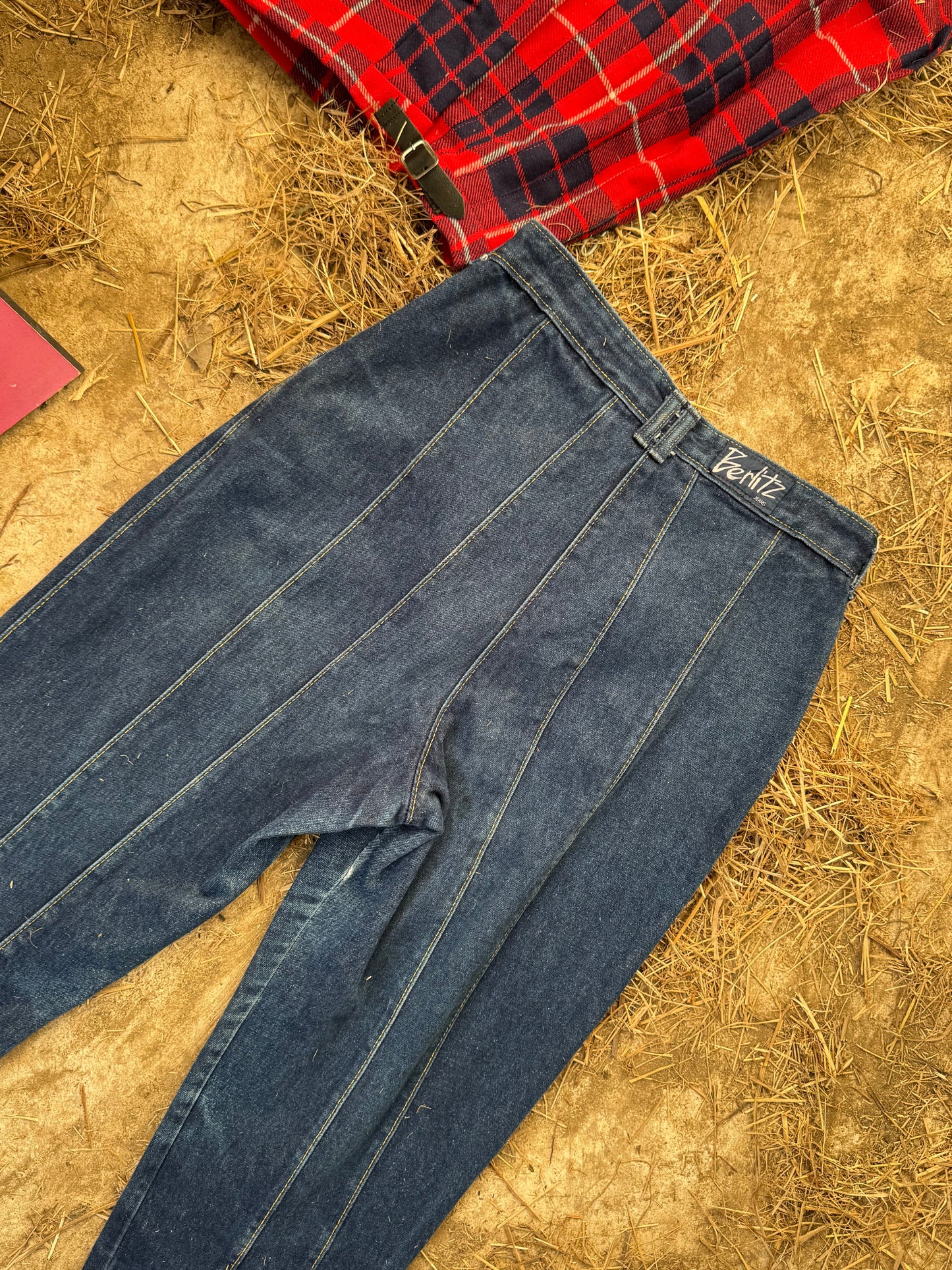 Vintage 90s jeans with panelling detail