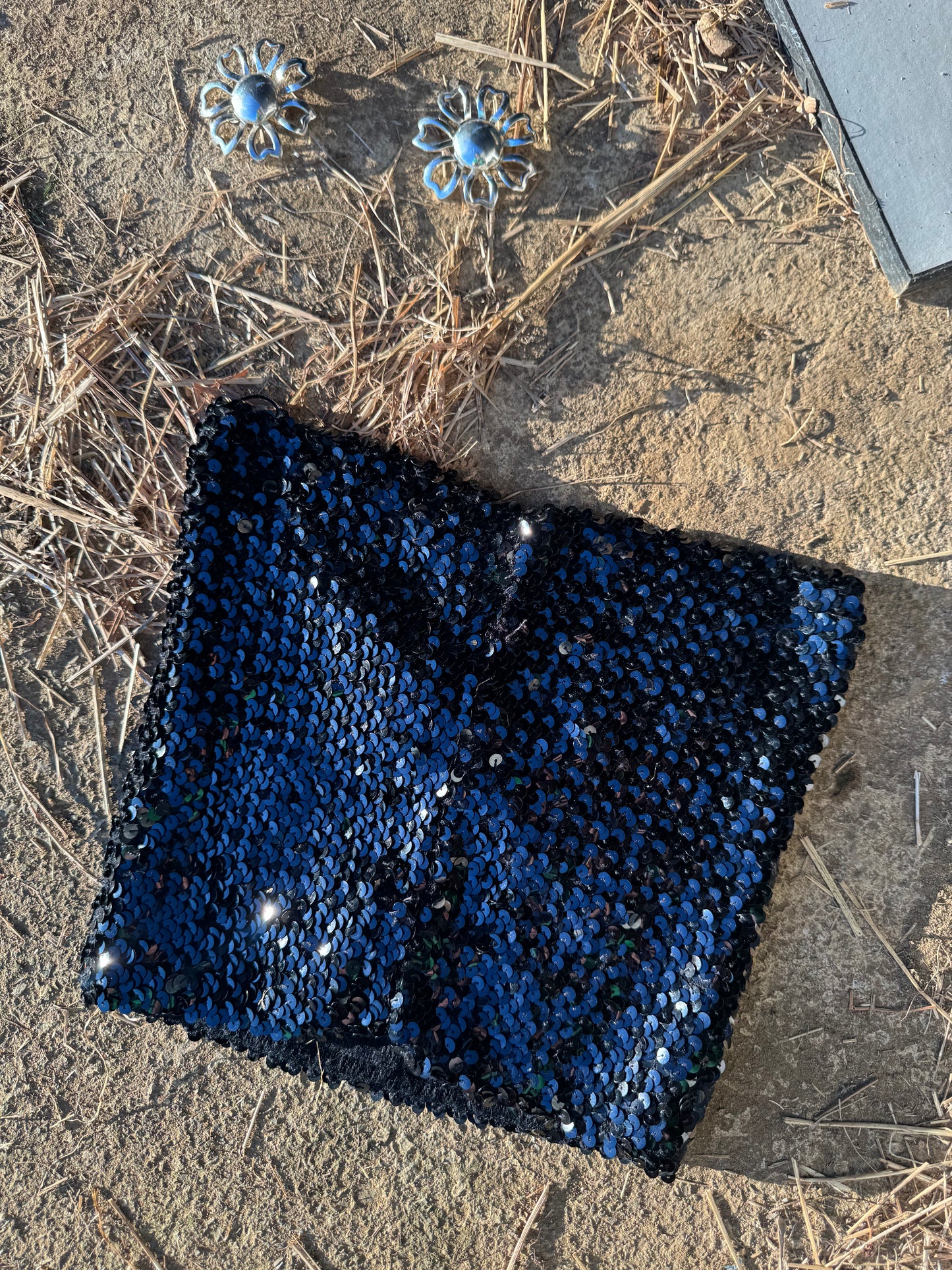 90s sequin boob tube