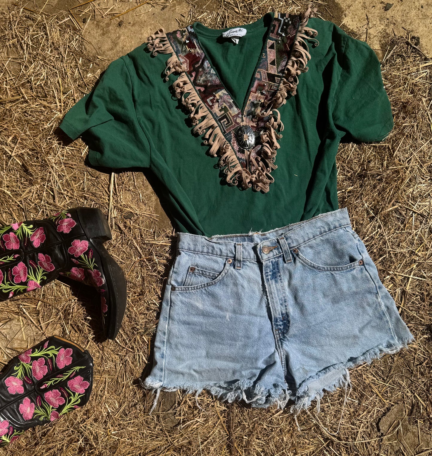 Fringed vintage Tee