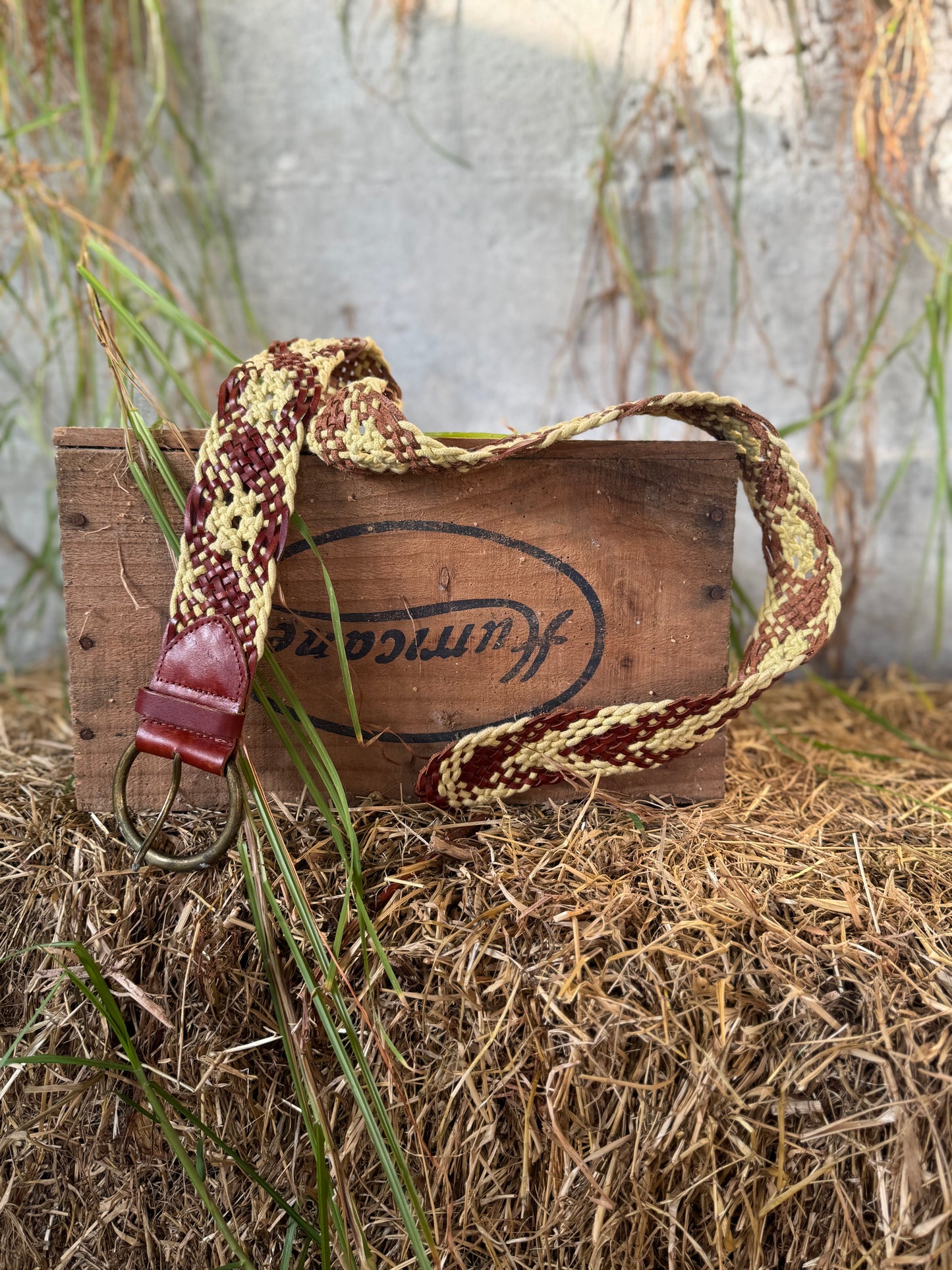 Woven belt Leather and rope