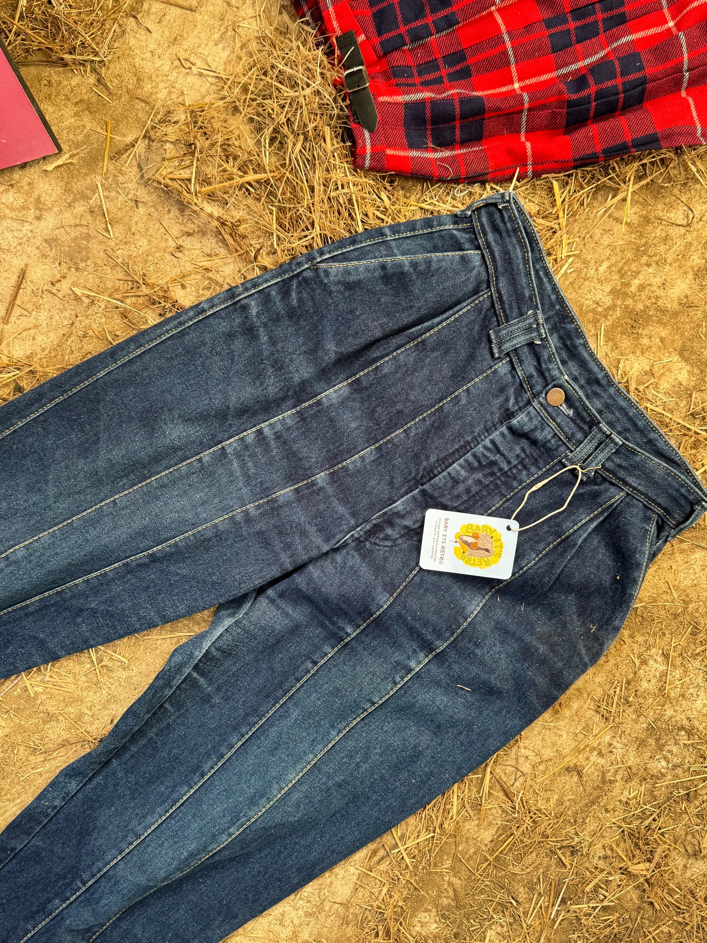 Vintage 90s jeans with panelling detail