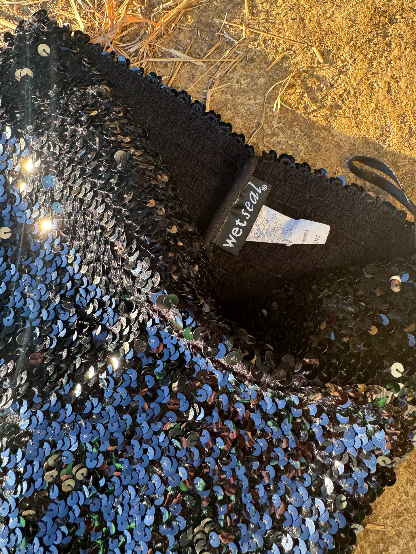 90s sequin boob tube