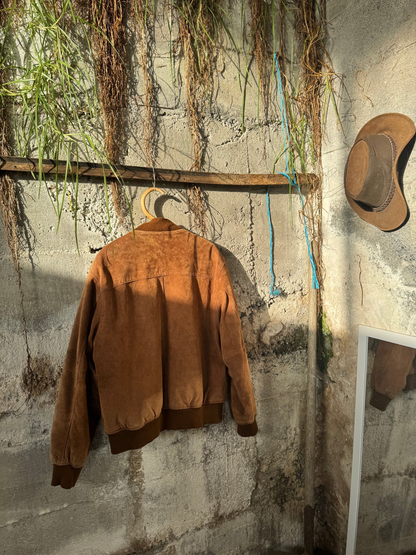 Men’s Suede Bomber Jacket