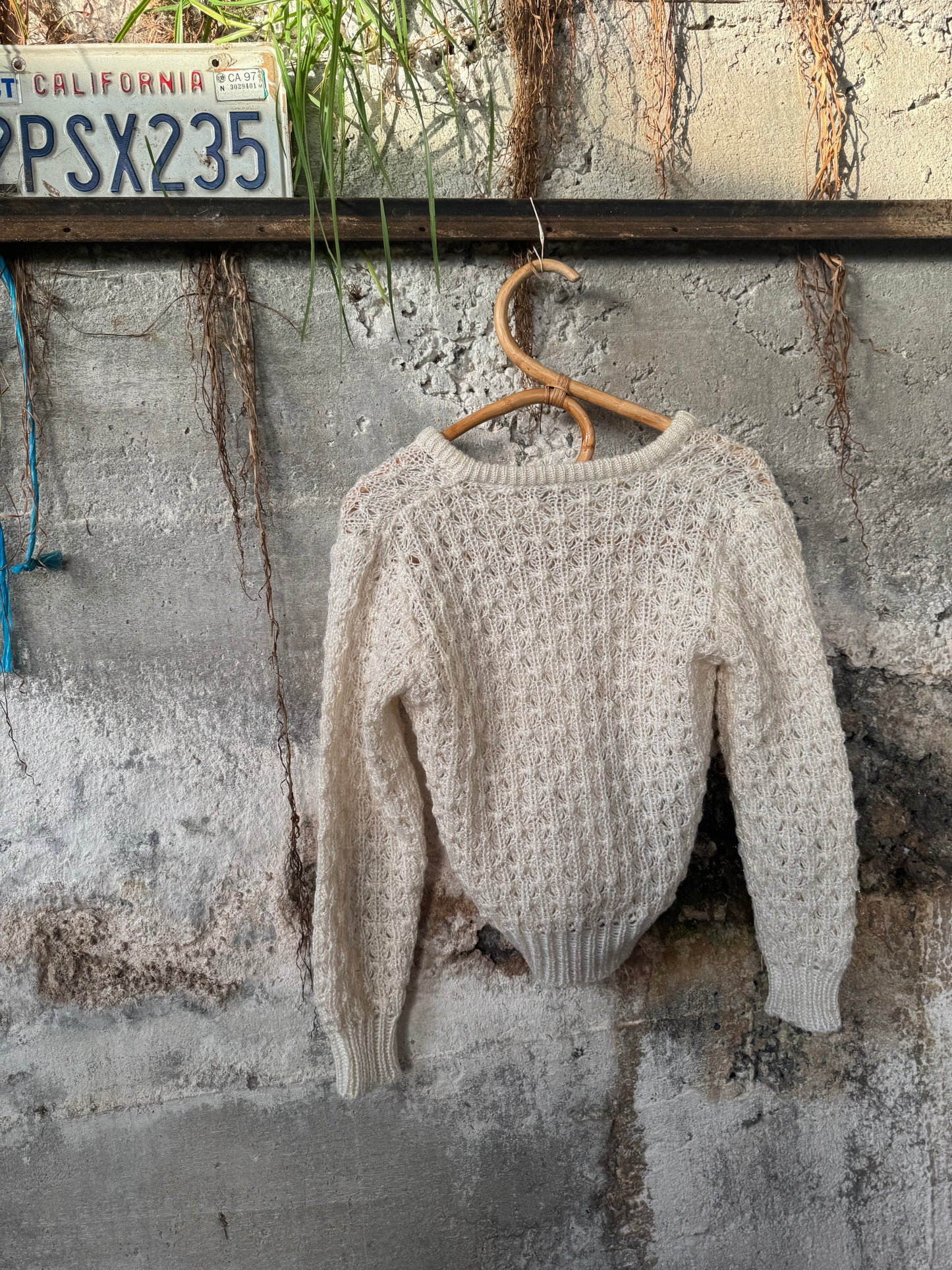 Vintage knit with gold sparkle