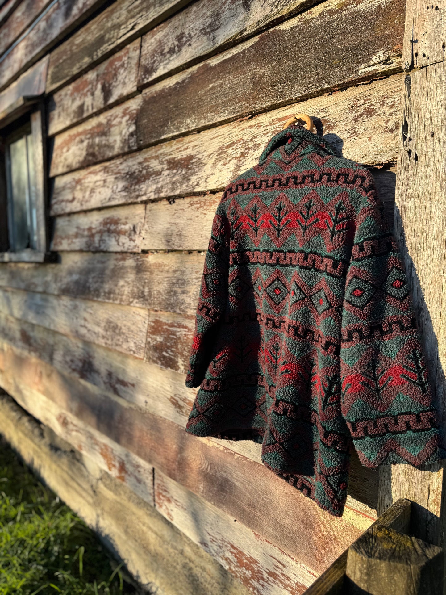 Men’s vintage fleece zip down