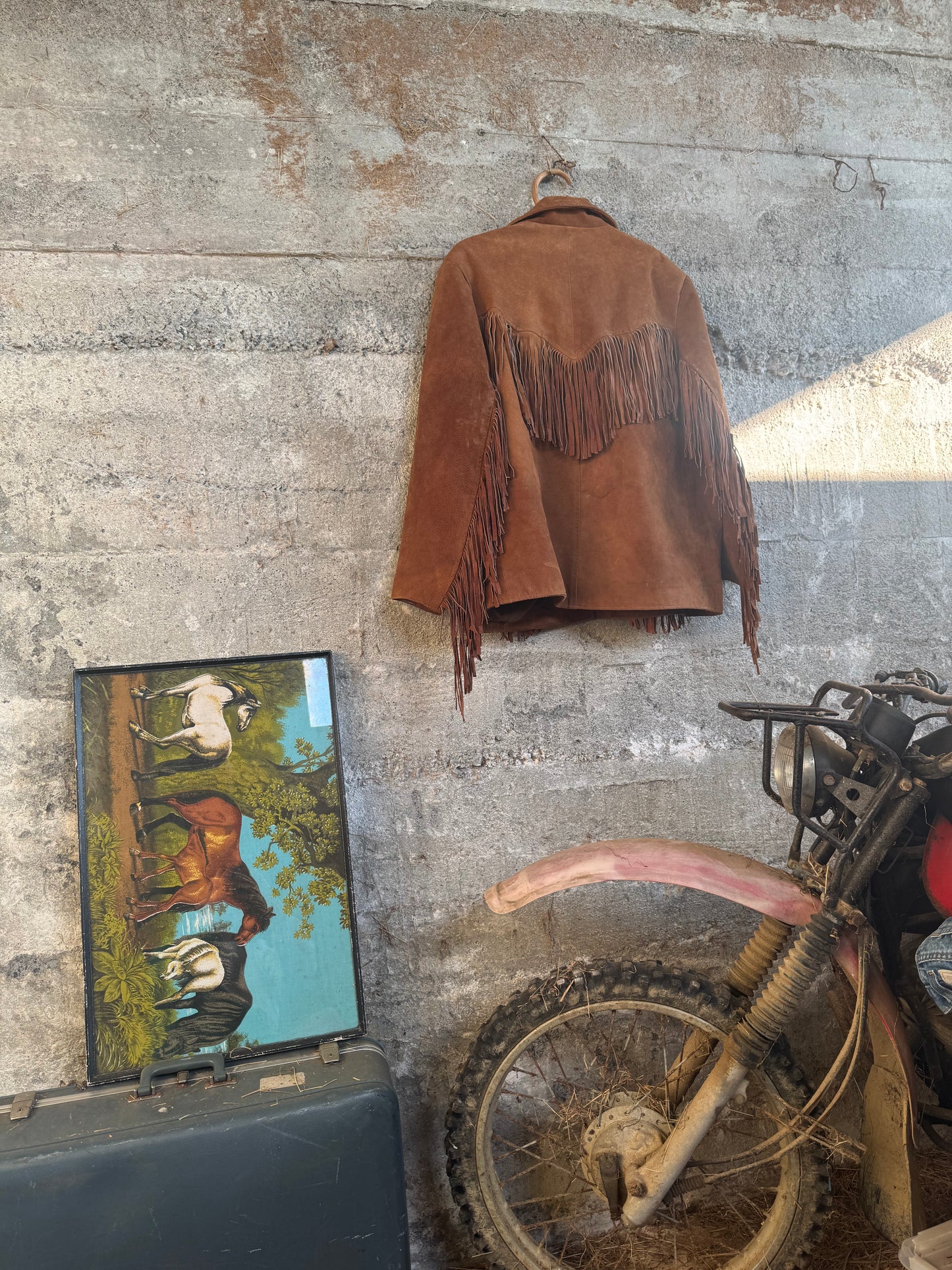 Western fringed suede jacket