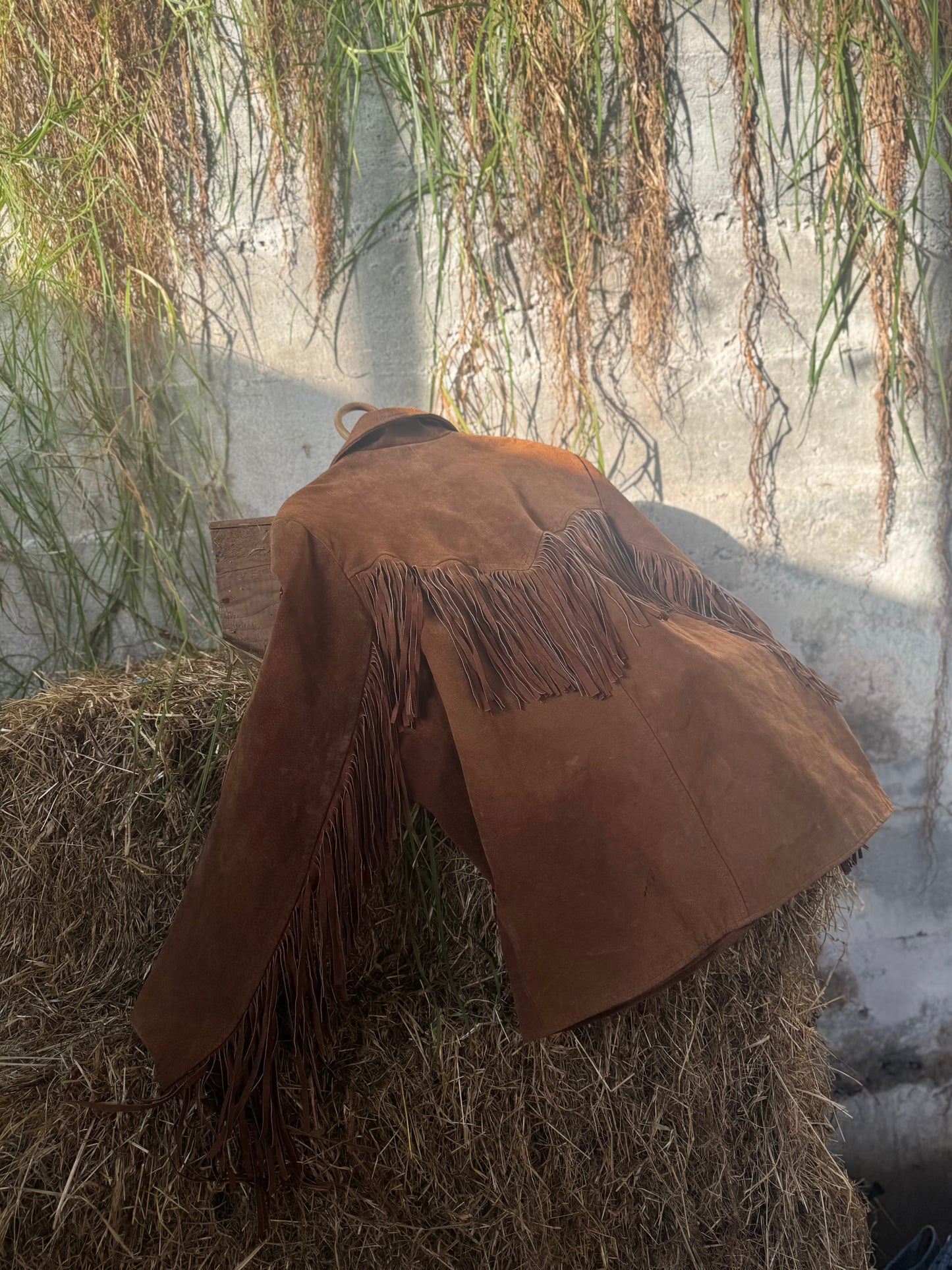 Western fringed suede jacket