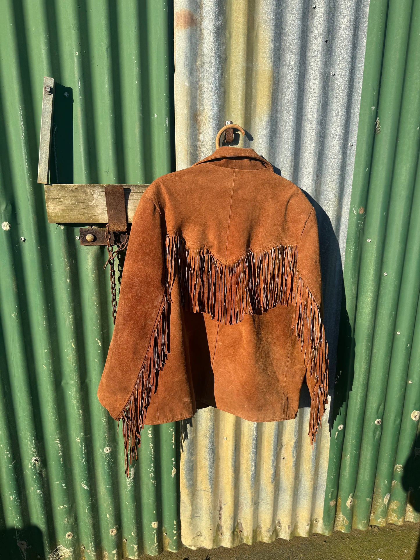 Western fringed suede jacket
