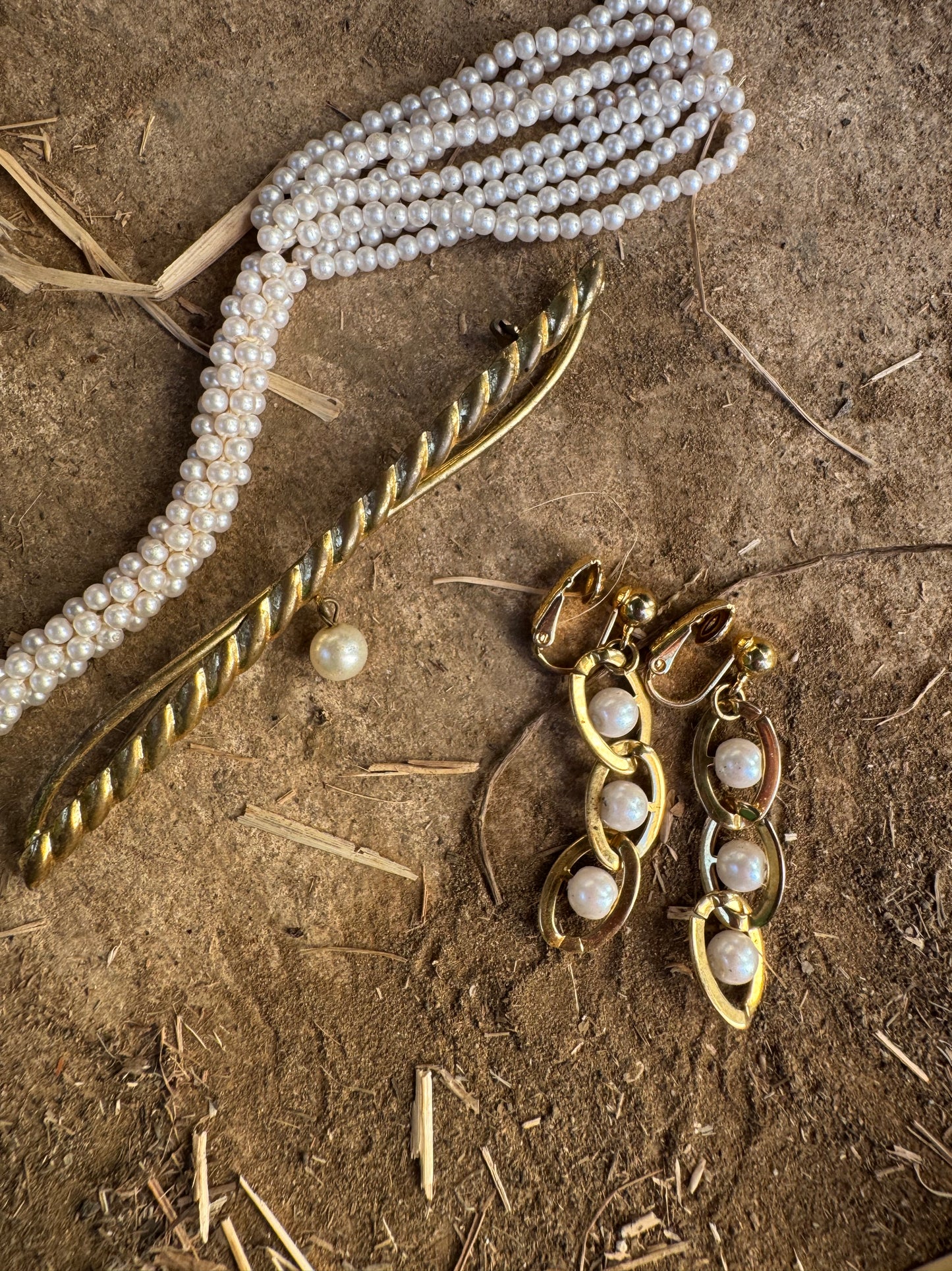 Vintage clip on earrings