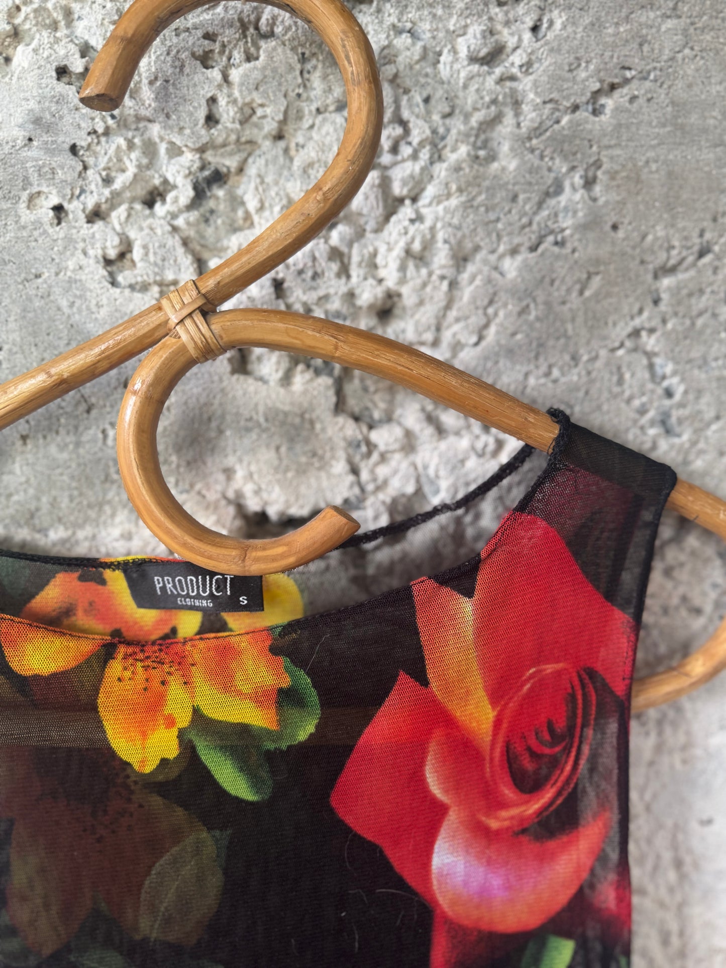 Vintage sheer mesh dress