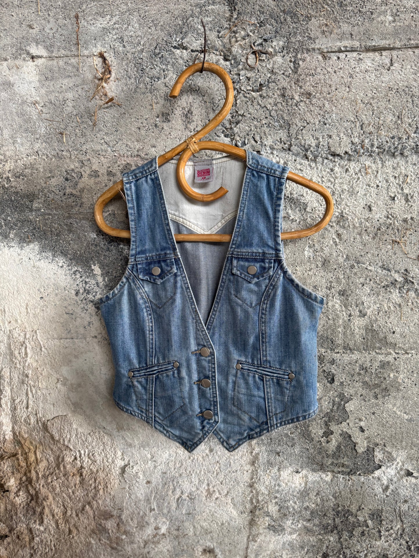 Y2K denim vest