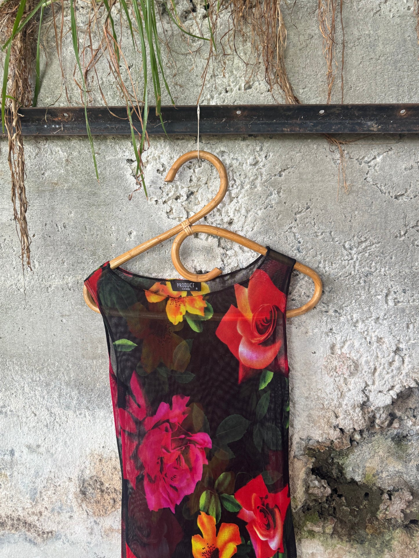 Vintage sheer mesh dress