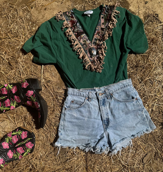 Fringed vintage Tee