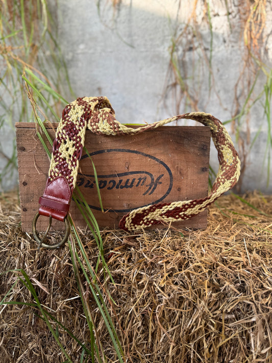 Woven belt Leather and rope