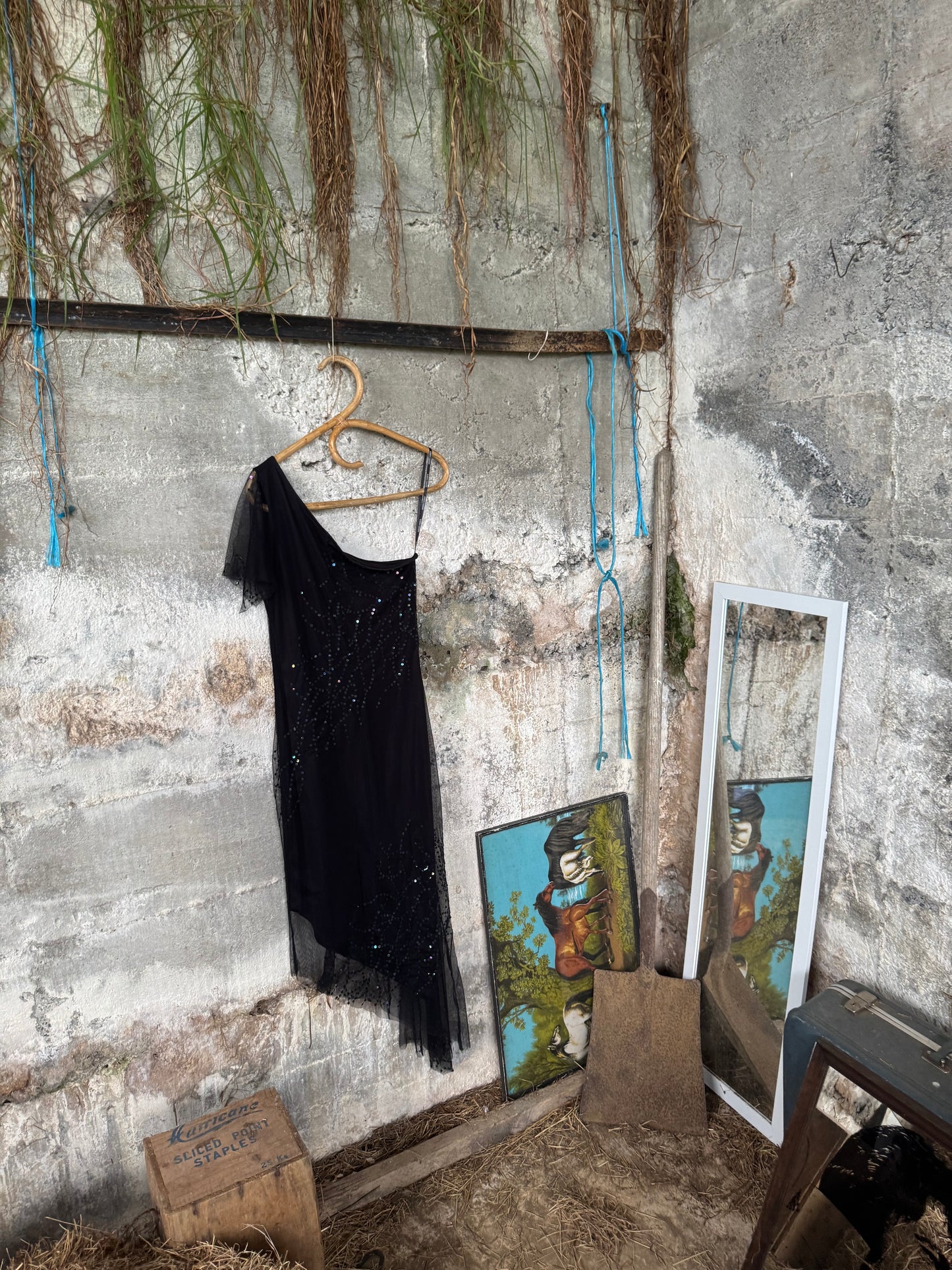 Ann Maree Chambers vintage one sleeve dress