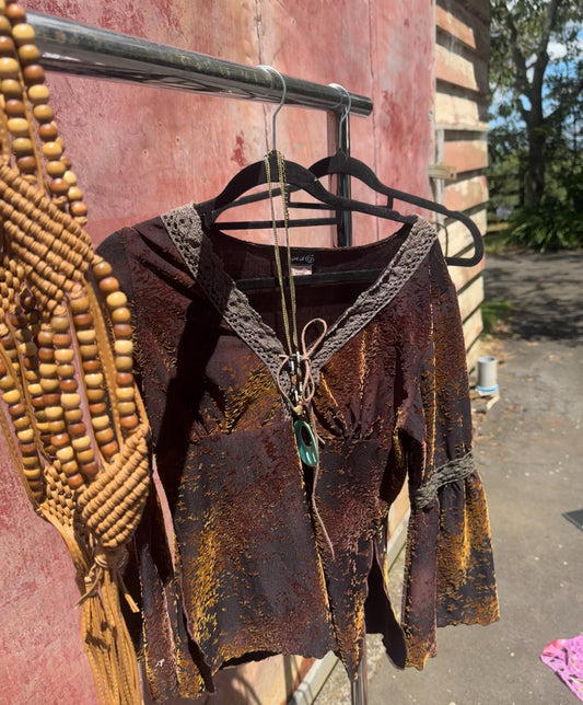 Devoré velvet top by spiral 🌀