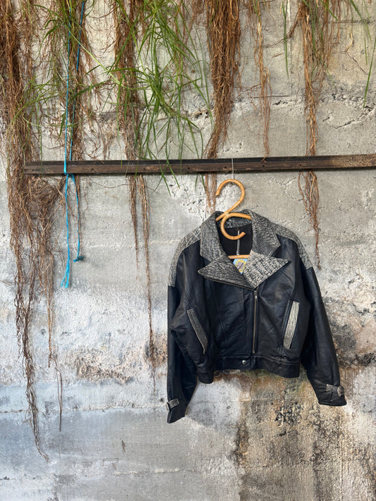 80s leather jacket