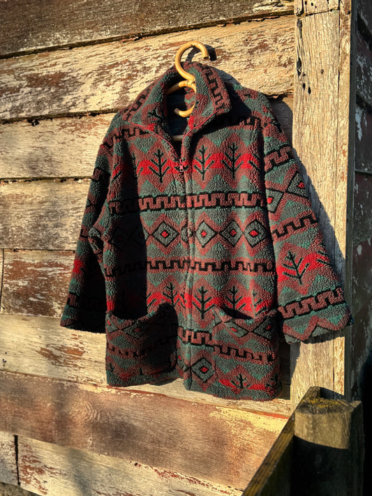 Men’s vintage fleece zip down