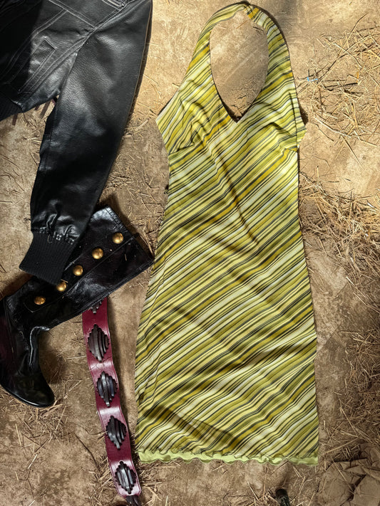 Mesh Halter dress