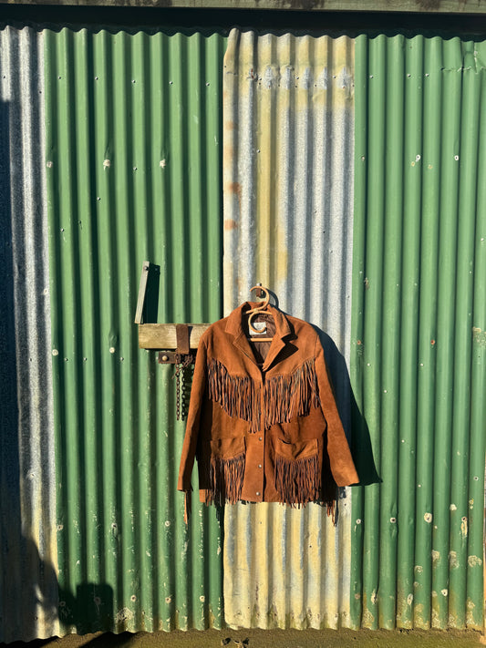 Western fringed suede jacket