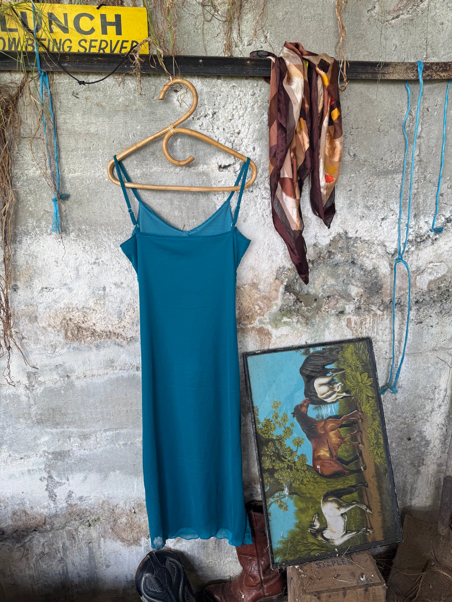 Mesh beaded dress