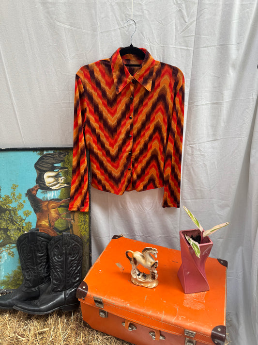 Late 1970s handmade stretch top