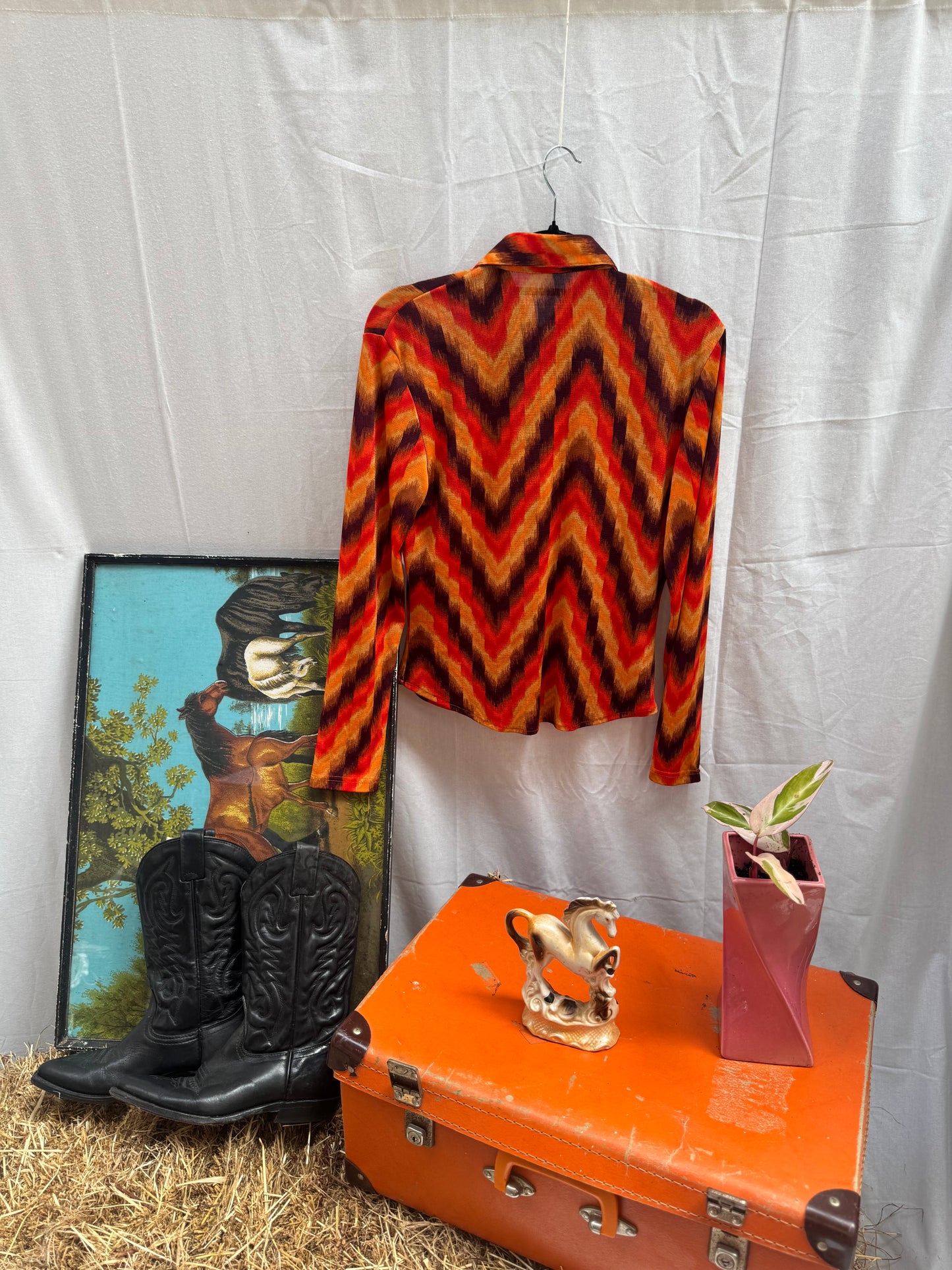 Late 1970s handmade stretch top